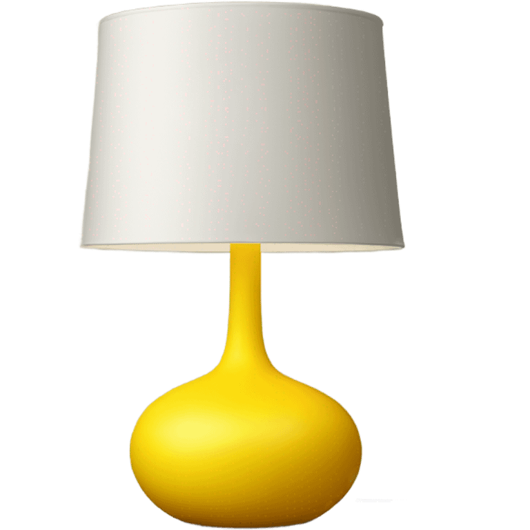 Yellow lamp emoji