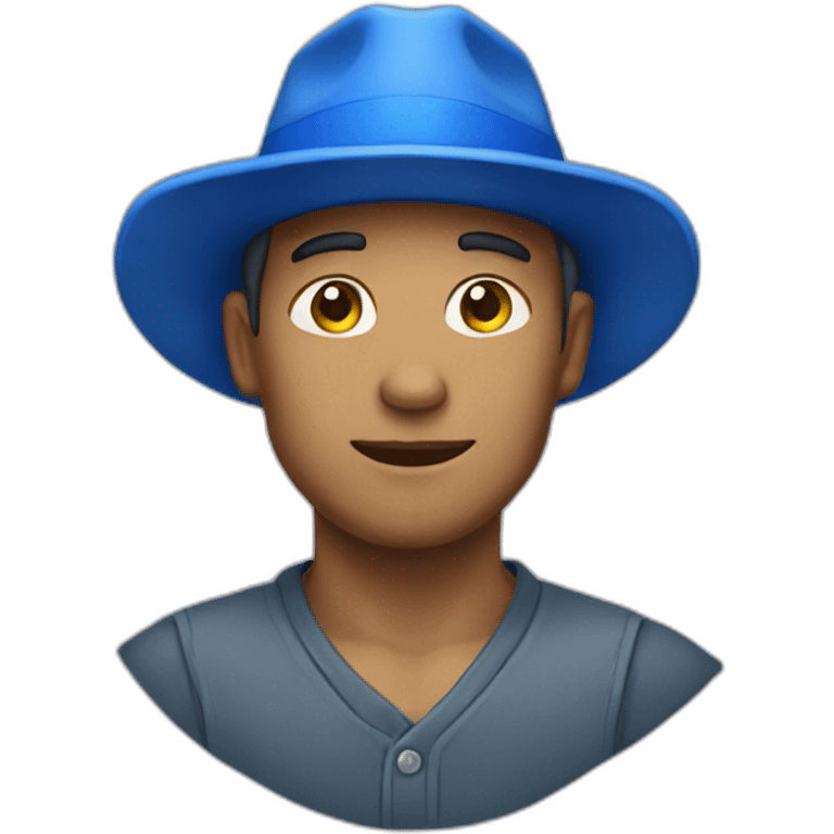 Man with blue hat emoji