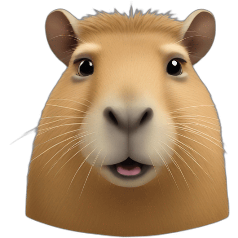 rock capybara emoji