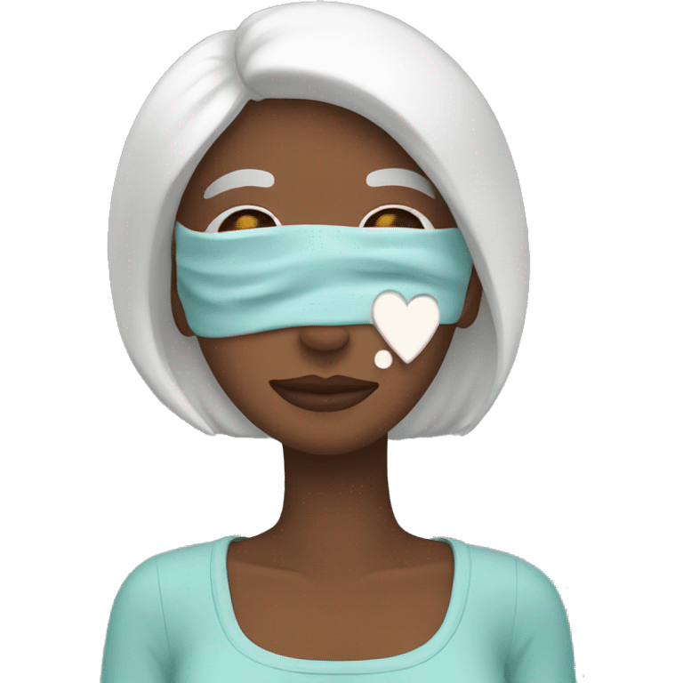 Woman doing self care  emoji