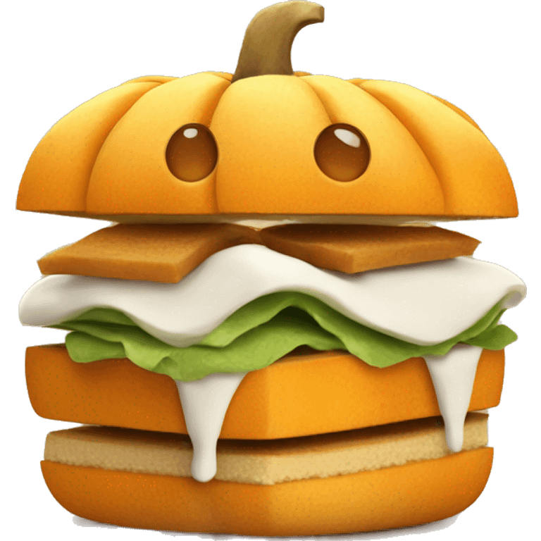 sweet pumpkin sandwich emoji