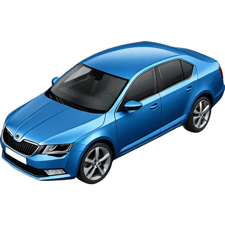 Skoda Octavia blue emoji