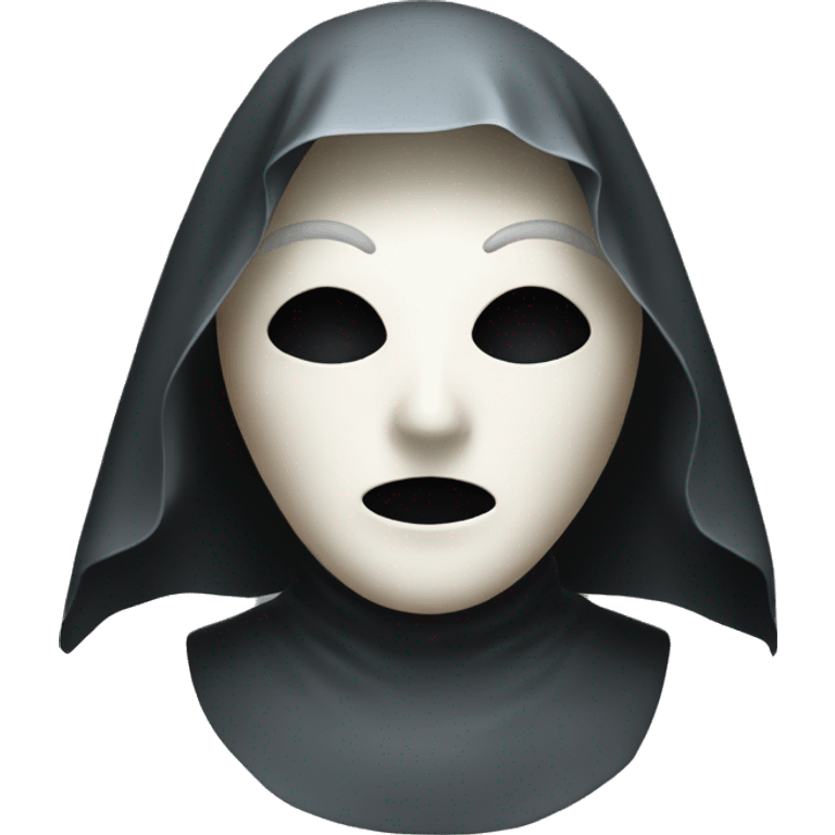 ghostly nun head mask emoji