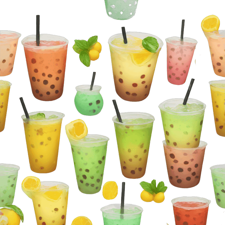 Boba drink emoji