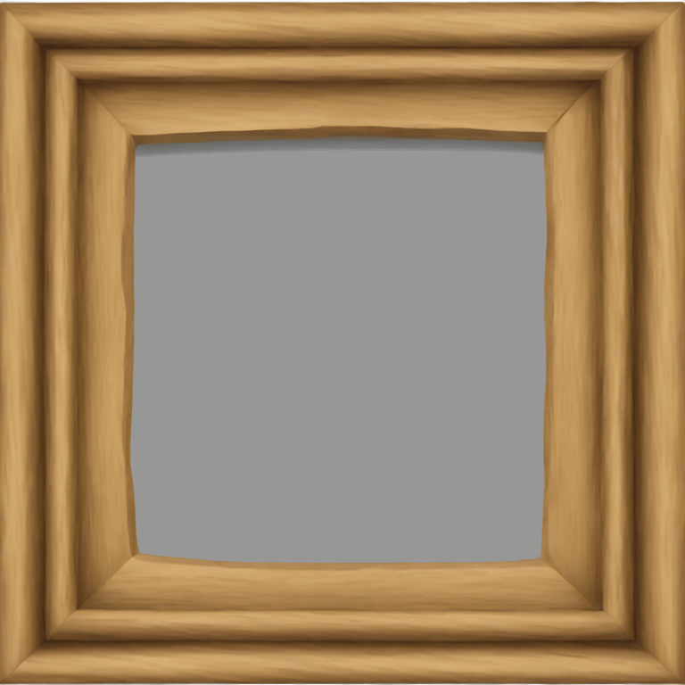 wooden painting frame emoji