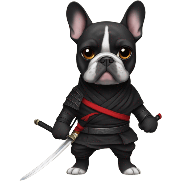 Frenchie ninja emoji