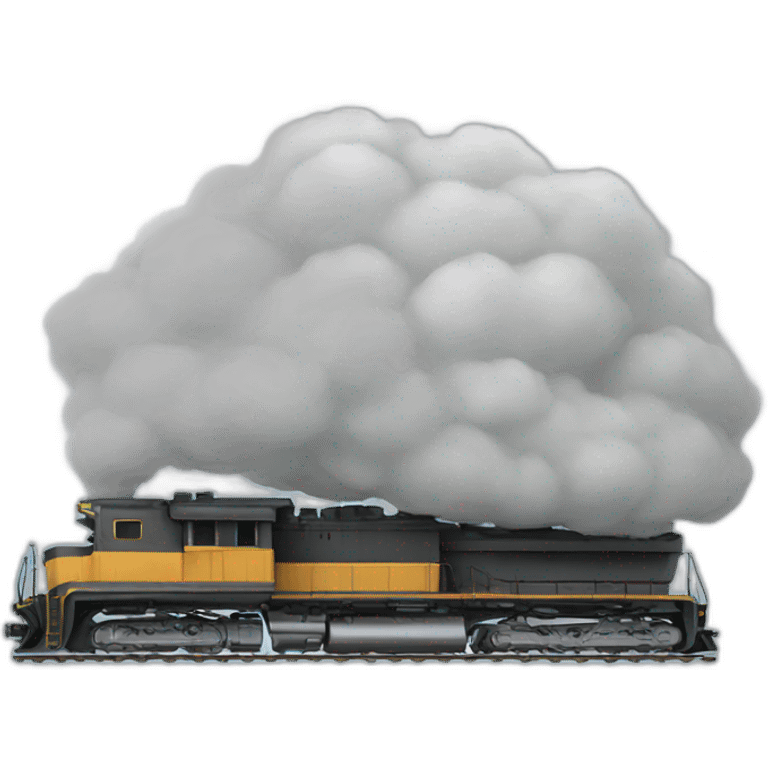 locomotive cloud emoji