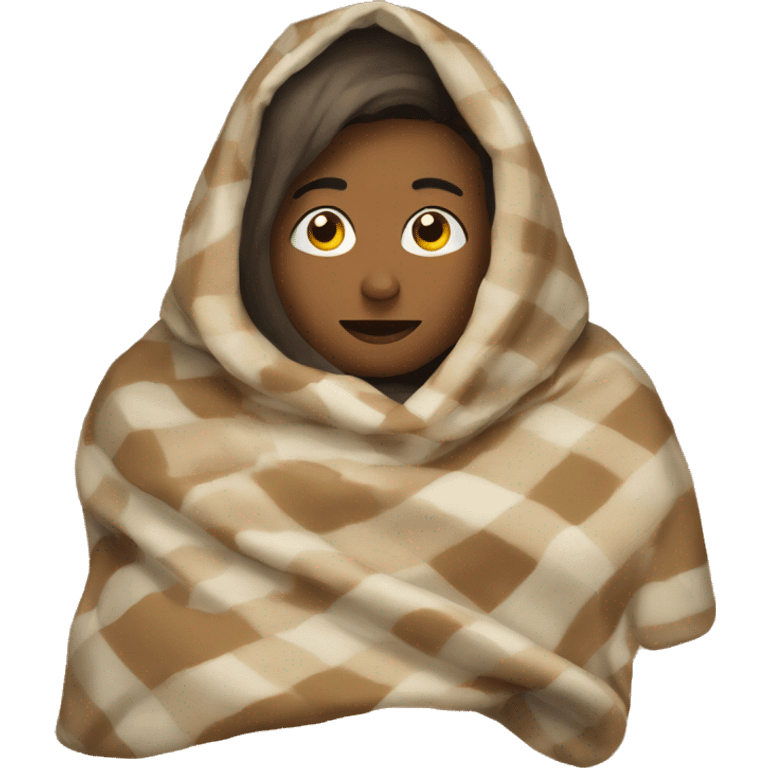 Person in blanket emoji