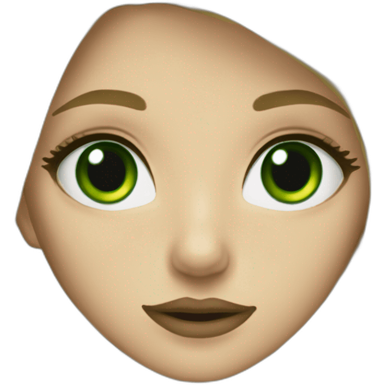 Blonde slytherin girl with green eyes emoji