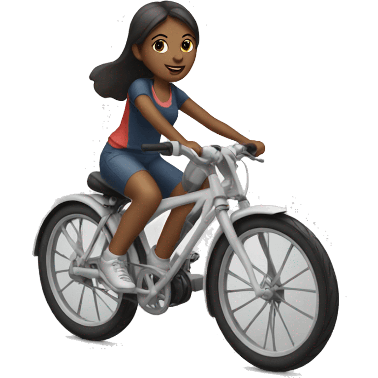 a girl on a bike emoji