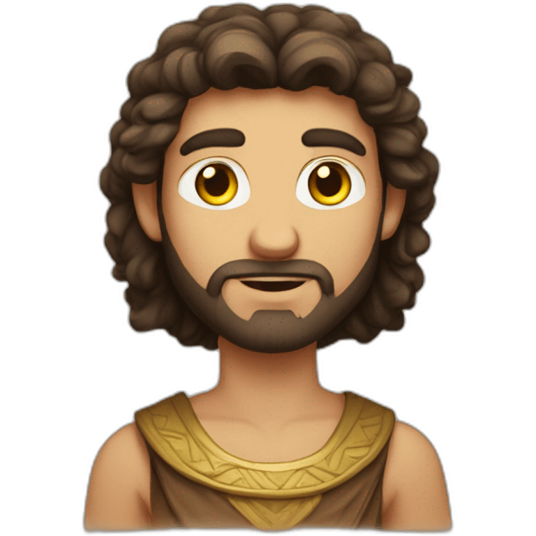 strong young caucasian ancient israelite man emoji