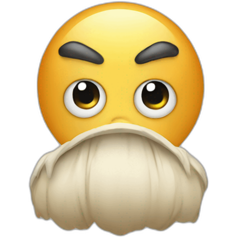 Grumpy bladder emoji