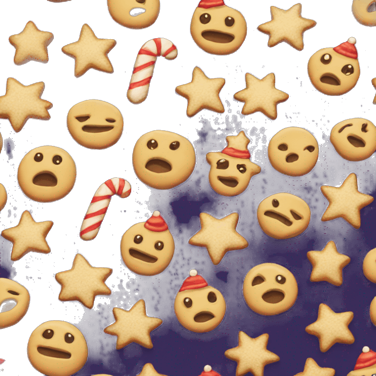 Christmas cookie emoji