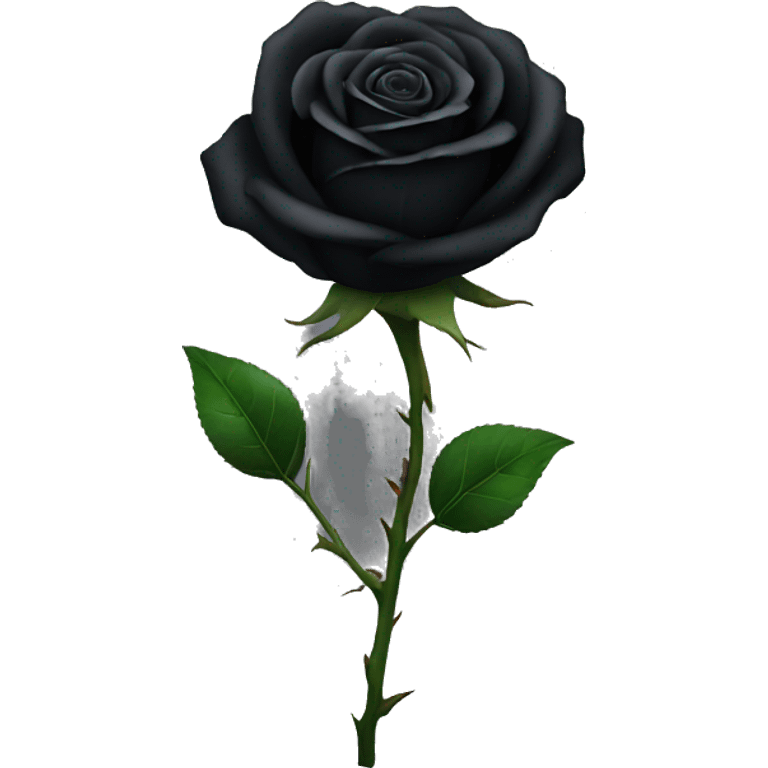 Black rose emoji