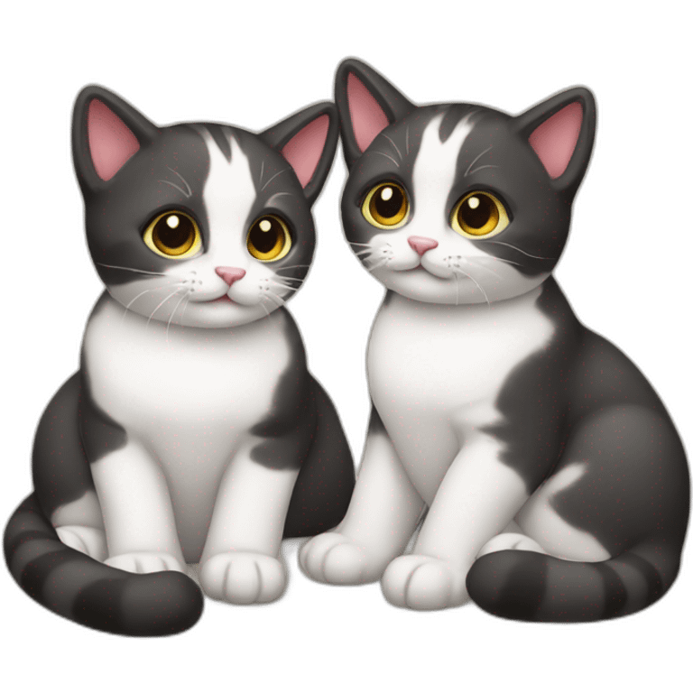 Twin cats emoji