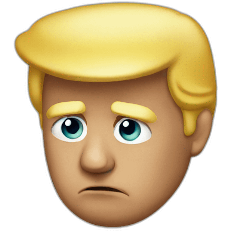 Sad trump emoji