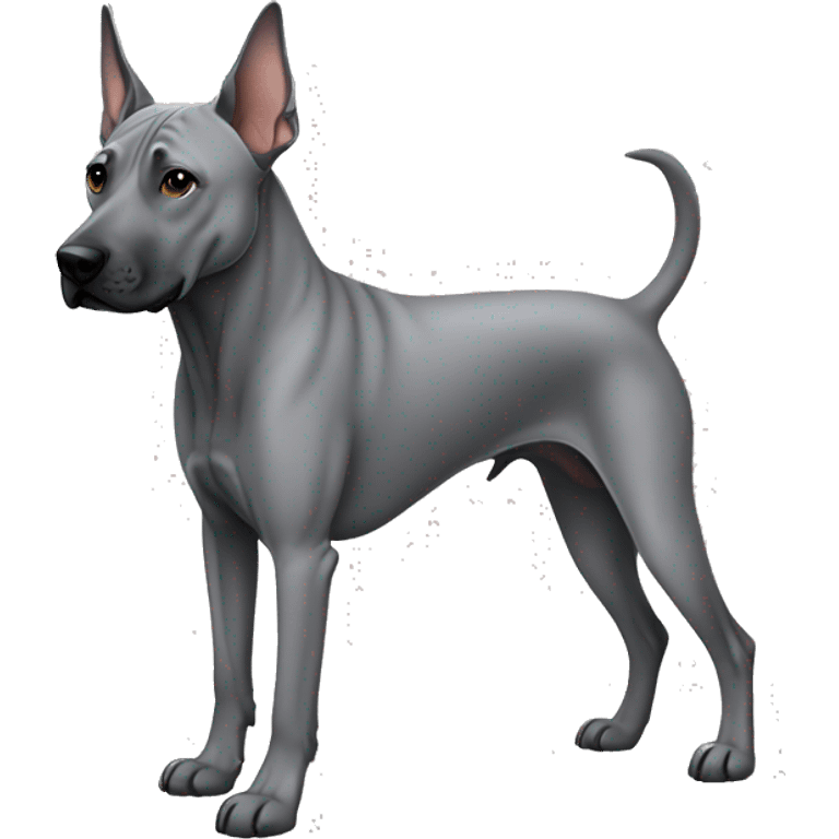 Dog gray Thai Ridgeback full body emoji