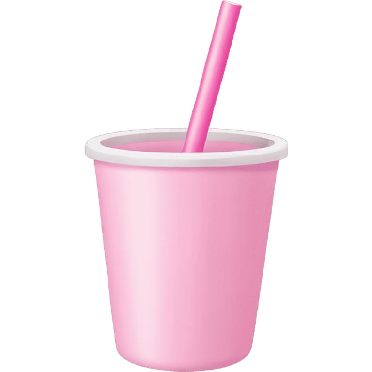 Light pink bendy straw emoji