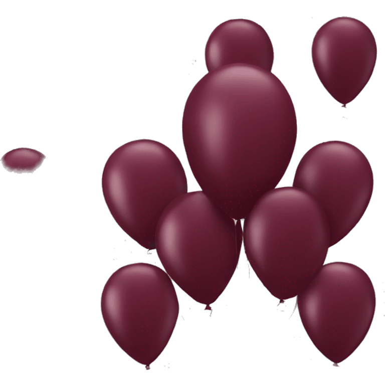 Burgundy balloons emoji