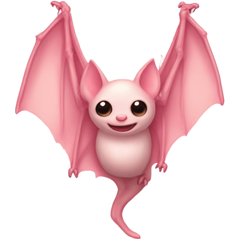 light pink bat  emoji