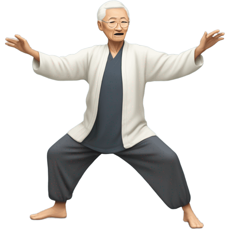 Senior tai chi emoji