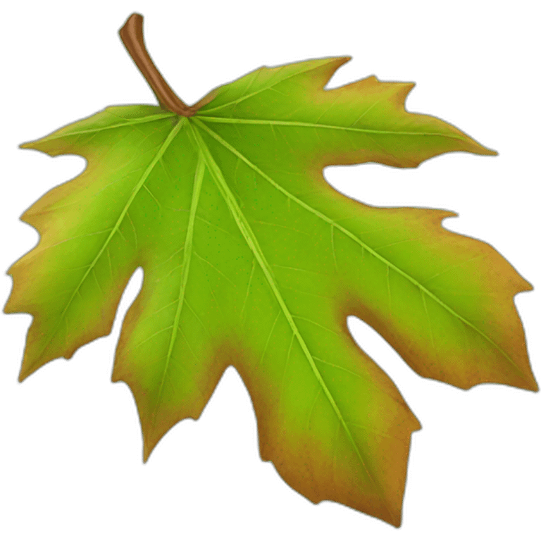 Chestnut leaf emoji