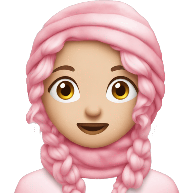 Cute pink cristmas emojis emoji