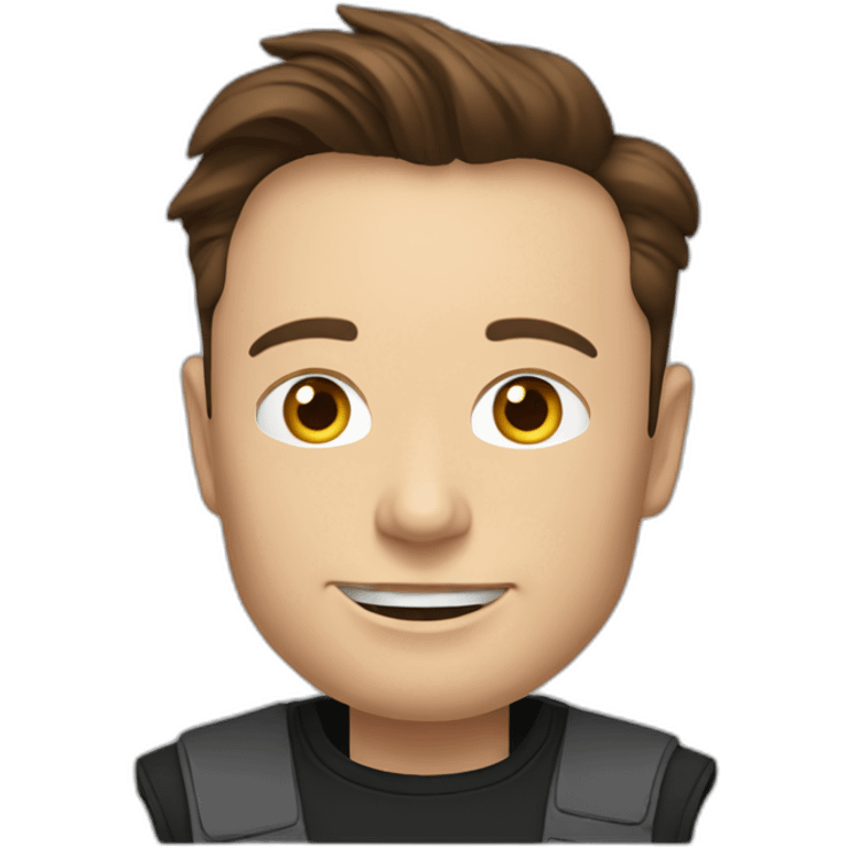 Elon musk with more détails  emoji