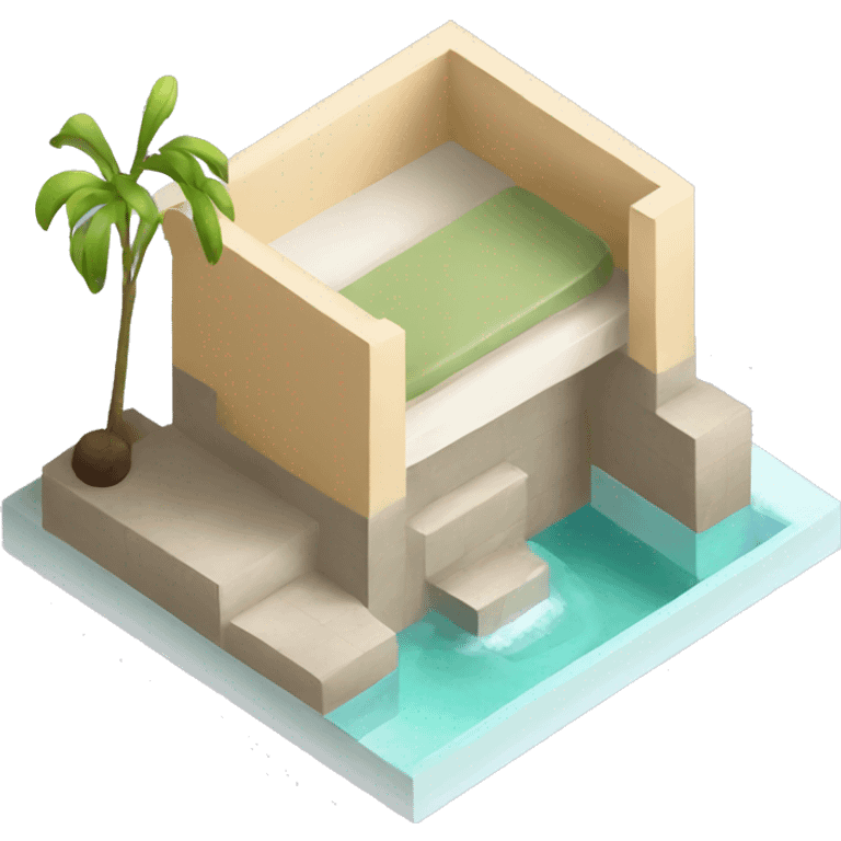 spa isometric emoji