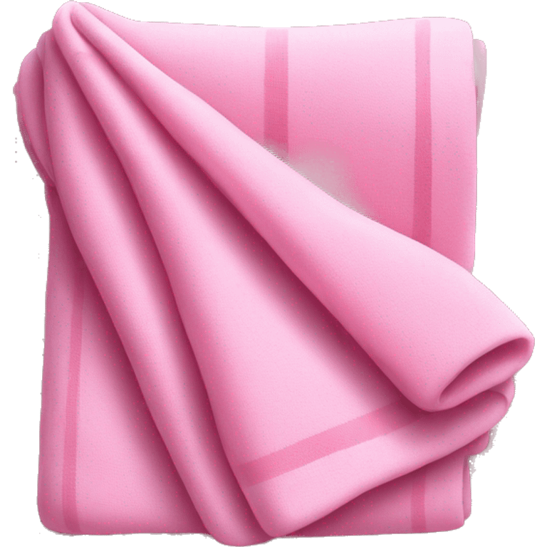 Pink folded blanket emoji