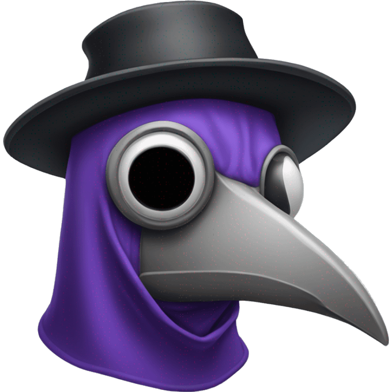 purple plague doctor head emoji