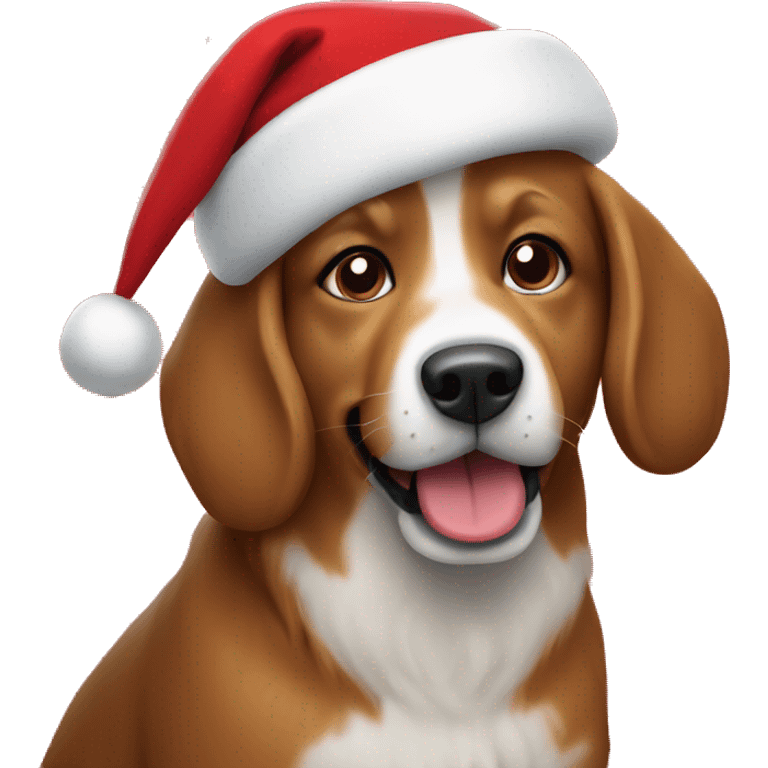 Red Christmas dogs emoji