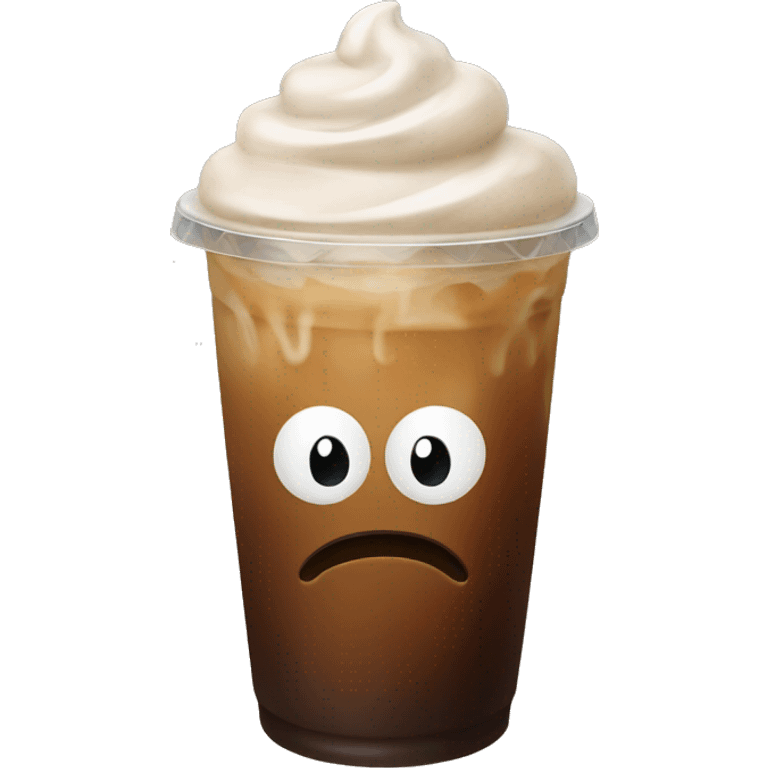 Iced coffee emoji