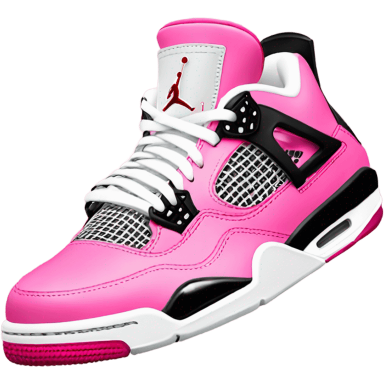 pink Jordan 4 emoji