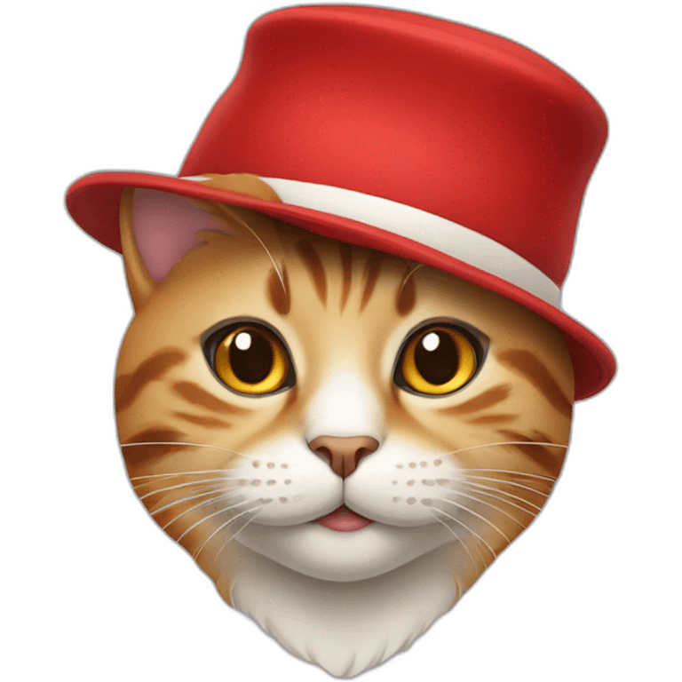 cat with red hat emoji