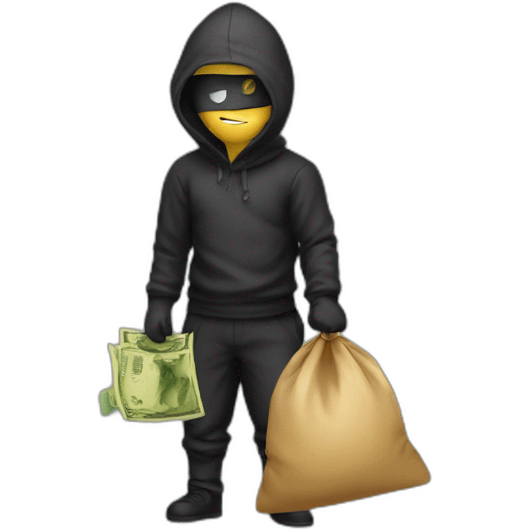 thief with bag of money emoji