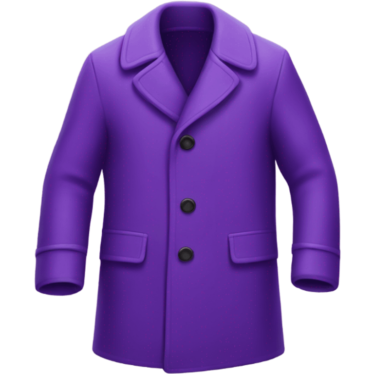 Purple just de coat emoji