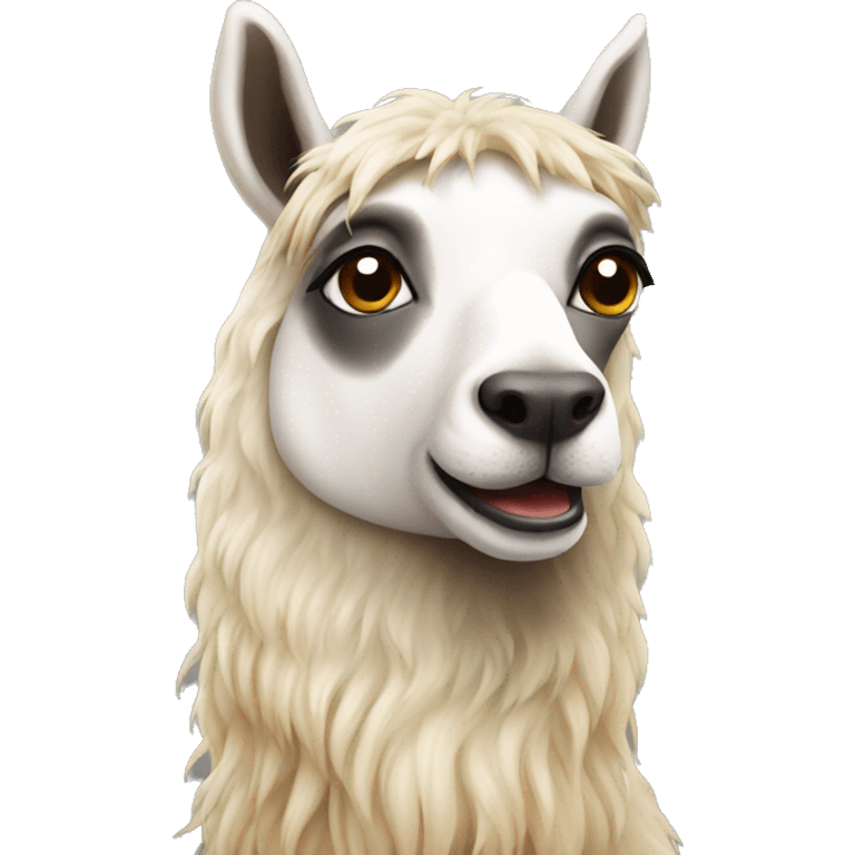 Lama with dog emoji