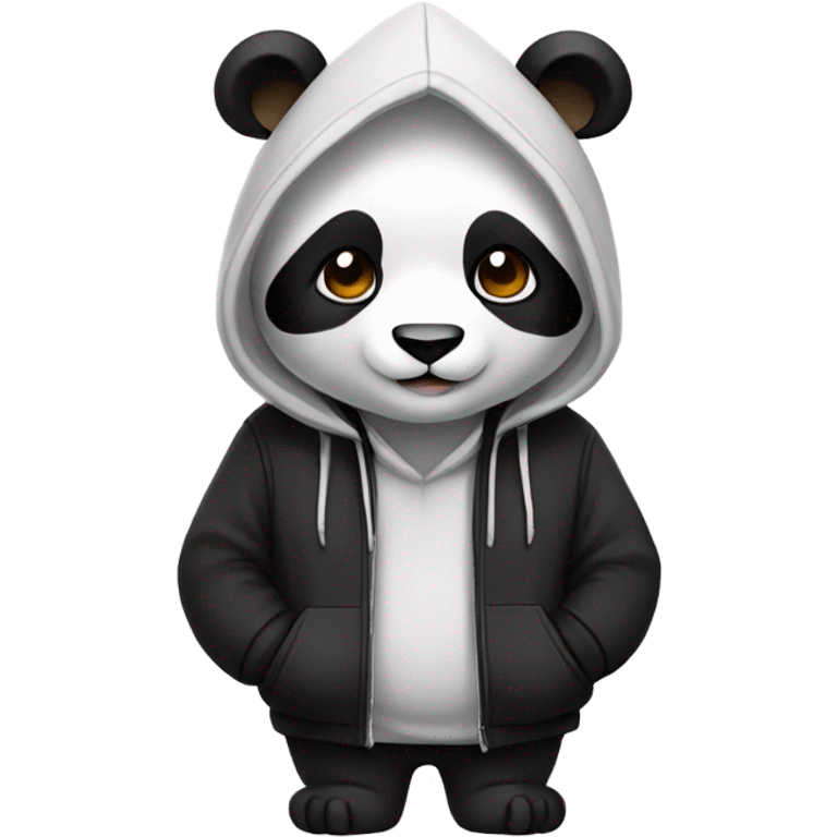 Panda with hoodie emoji