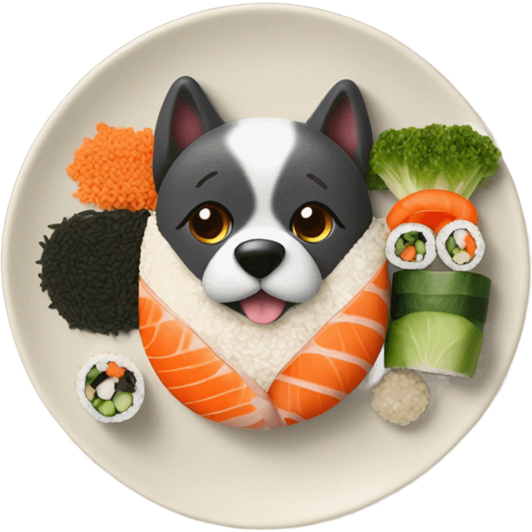 Dog sushi  emoji