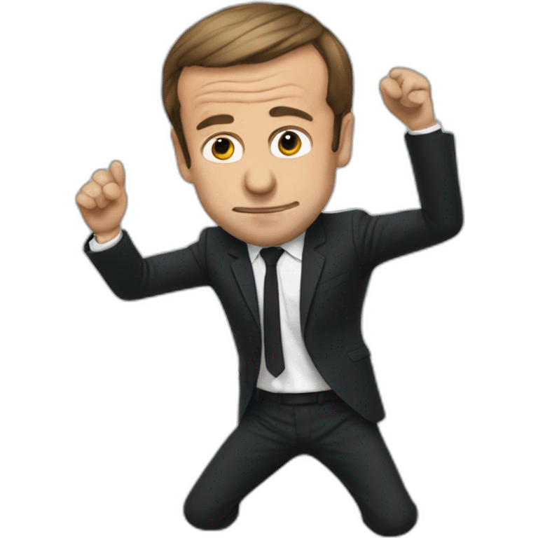 Macron dab emoji