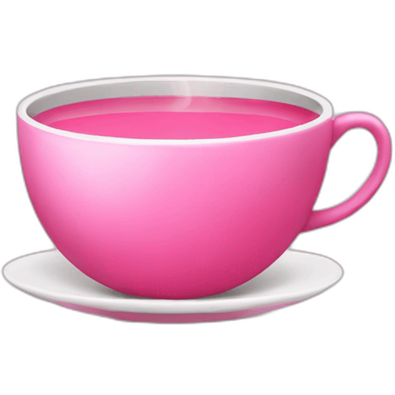 Pink tea emoji