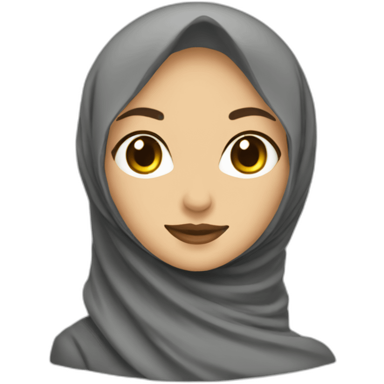 a woman in a hijab is sweeping the floor emoji