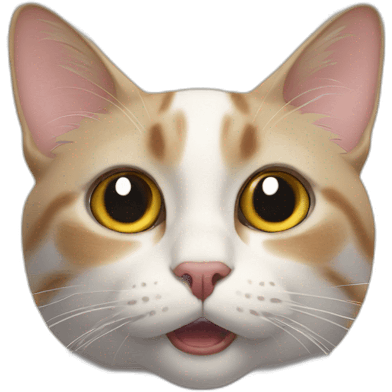 cat shocked emoji