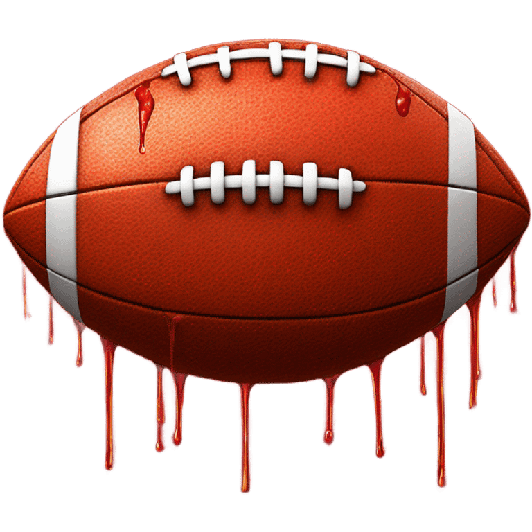 Ketchup on a football emoji