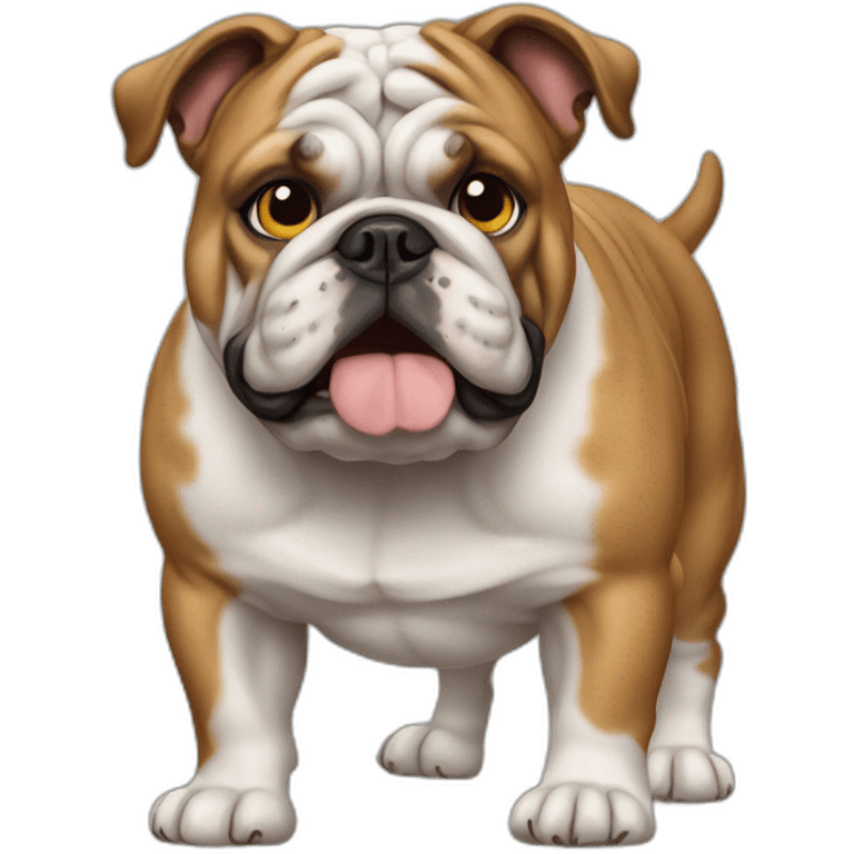 Dog Bulldog full-height emoji