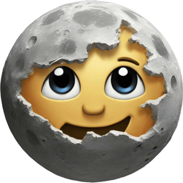 bitcoin on the moon emoji