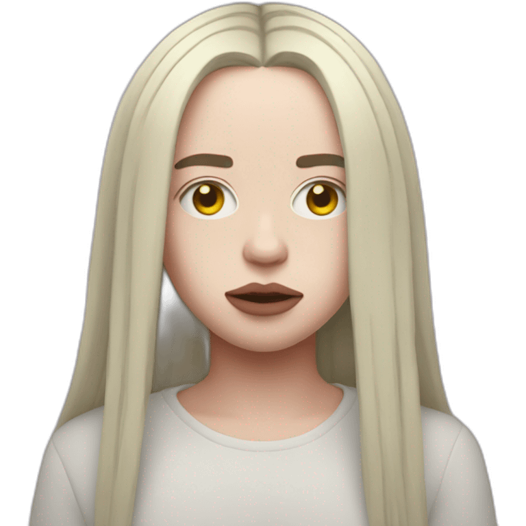 Billie Eilish rouge emoji