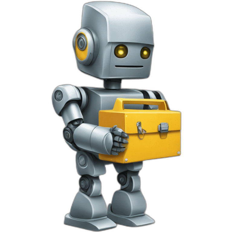 robot holding a toolbox emoji