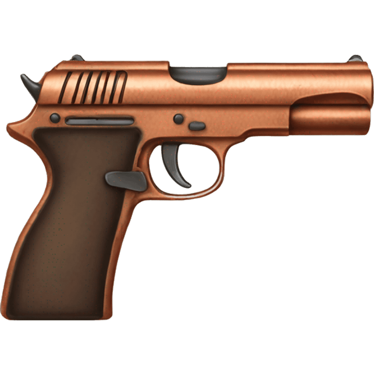 Copper pistol emoji